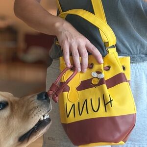 Loungefly Winne the Pooh Inspired Honey Pot Purse Yellow Brown Crossbody Bag Bee